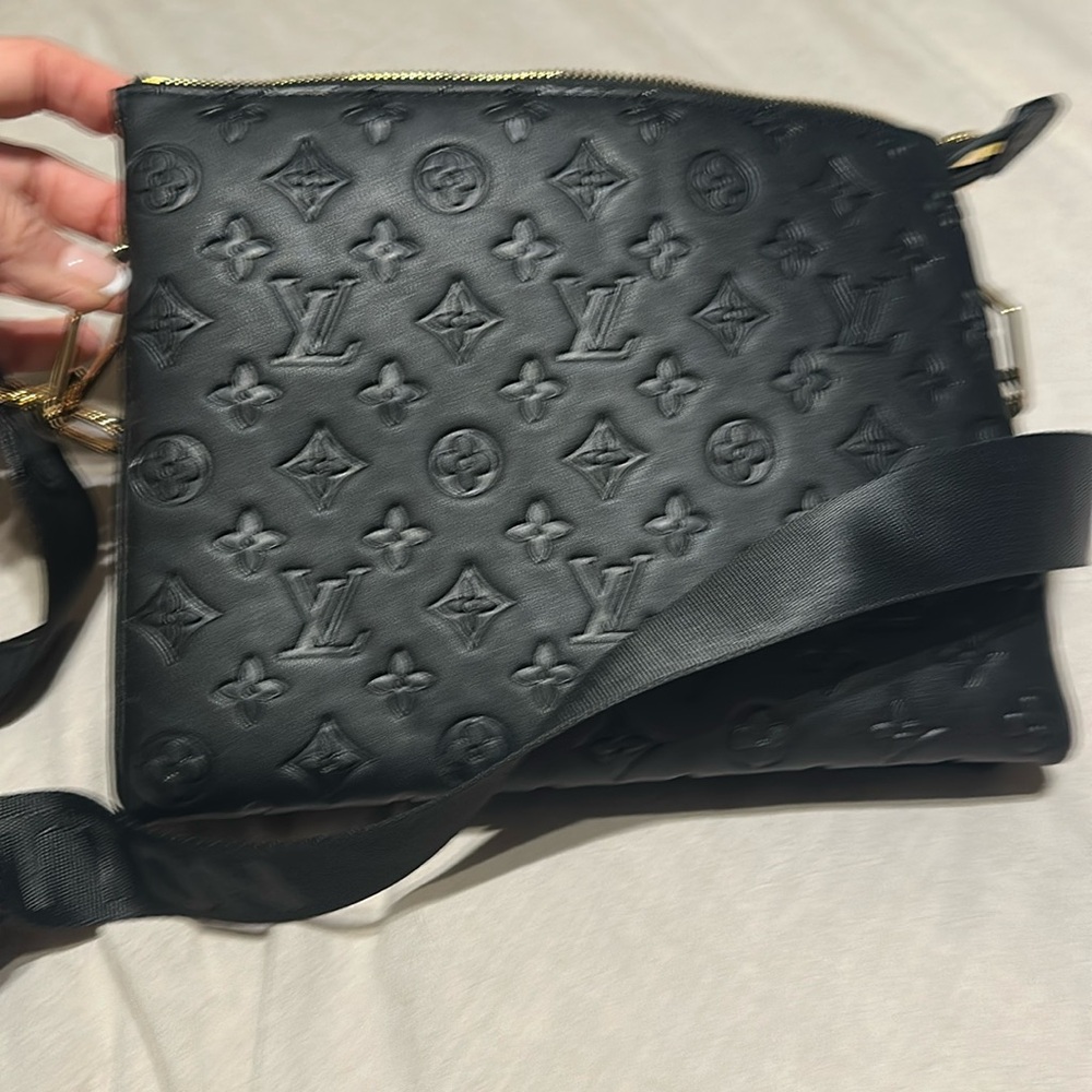 Beautiful Black Monogram Crossbody Bag